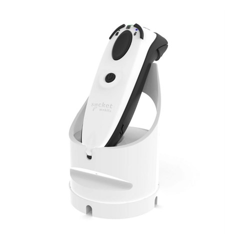 Durascan D600 Bluetooth NFC and RFID Reader - White with Charging Dock
